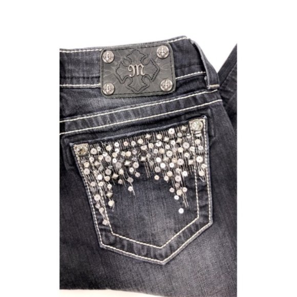Miss Me Sz 27 Skinny Jeans Embellished - Picture 6 of 8